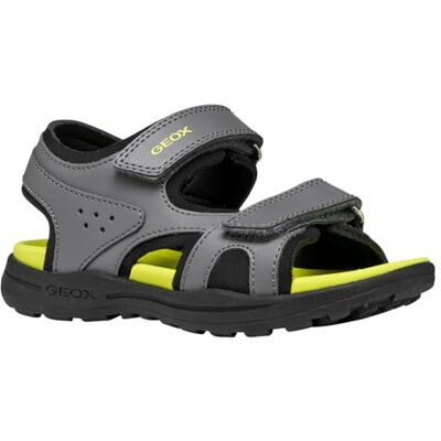 Geox JUNIOR BOY J VANIETT BOY C SANDALS DK GREY/LIME 25_EU Geox JUNIOR BOY J VANIETT BOY C SANDALS DK GREY/LIME 25_EU