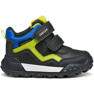 Geox Baby-Jungen B TREKKYUP Boy B ABX Sneaker, Black/Fluo Green, 23 EU Geox Baby-Jungen B TREKKYUP Boy B ABX Sneaker, Black/Fluo Green, 23 EU