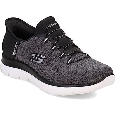 Skechers Damen Summits Dazzling Haze Slip-InTurnschuhe, Black Mesh/White Trim, 37.5 EU Skechers Damen Summits Dazzling Haze Slip-InTurnschuhe, Black Mesh/White Trim, 37.5 EU