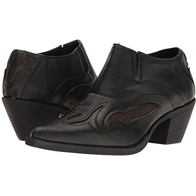 ROPER Damen Sarah Tooled-Inlay Pointed Toe Cowboy Shooties Stiefelette, Schwarz, 41 EU ROPER Damen Sarah Tooled-Inlay Pointed Toe Cowboy Shooties Stiefelette, Schwarz, 41 EU
