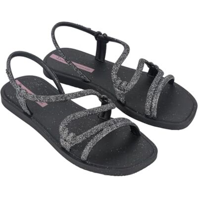 Ipanema Damen Solar Glow Sand Ad Flipflop, Schwarz Glitter Lilac, 39 EU Ipanema Damen Solar Glow Sand Ad Flipflop, Schwarz Glitter Lilac, 39 EU