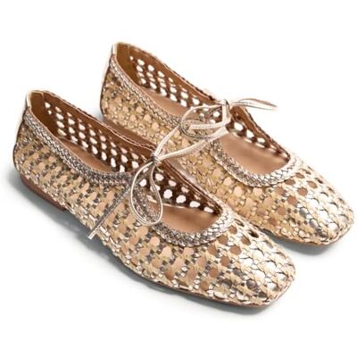 GIOSEPPO Worden Mary Jane Flache Damenschuhe, Platin, Größe 37 GIOSEPPO Worden Mary Jane Flache Damenschuhe, Platin, Größe 37