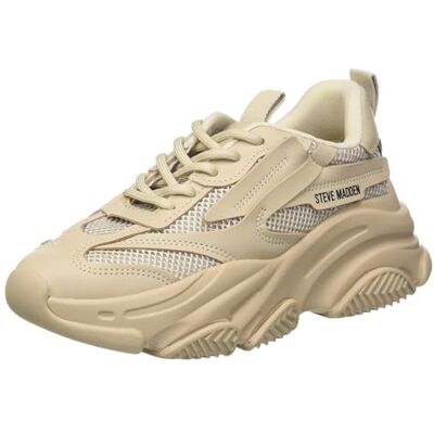 Steve Madden Possession Plateau-Sneaker für Damen, Hellbraun, 38 EU Steve Madden Possession Plateau-Sneaker für Damen, Hellbraun, 38 EU
