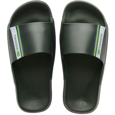Havaianas Mens Brasil Slides Pool Shoes, olivgrün, 6/7 UK Wide Havaianas Mens Brasil Slides Pool Shoes, olivgrün, 6/7 UK Wide