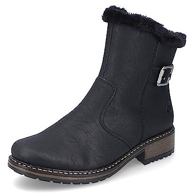 Rieker Damen Ankle Boots Z6862, Frauen Stiefeletten,halbstiefel,Kurzstiefel,uebergangsschuhe,uebergangsstiefel,gefüttert,schwarz (00),42 EU / 8 UK Rieker Damen Ankle Boots Z6862, Frauen Stiefeletten,halbstiefel,Kurzstiefel,uebergangsschuhe,uebergangsstiefel,gefüttert,schwarz (00),42 EU / 8 UK
