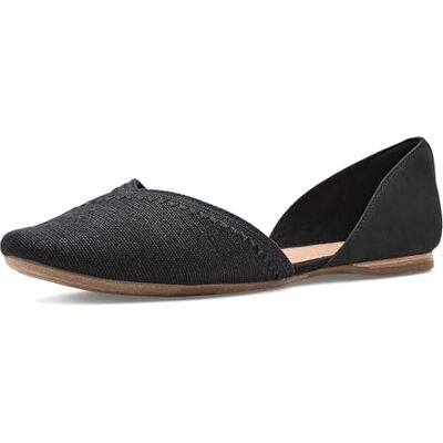 TOMS Damen Gemma D'orsay Ballerinas, Black Heritage Canvas-Leder-Stickerei, 38.5 EU TOMS Damen Gemma D'orsay Ballerinas, Black Heritage Canvas-Leder-Stickerei, 38.5 EU
