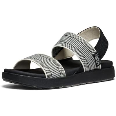 KEEN Elle Damen Backstrap Sandalen, Black Star White, 37.5 EU KEEN Elle Damen Backstrap Sandalen, Black Star White, 37.5 EU