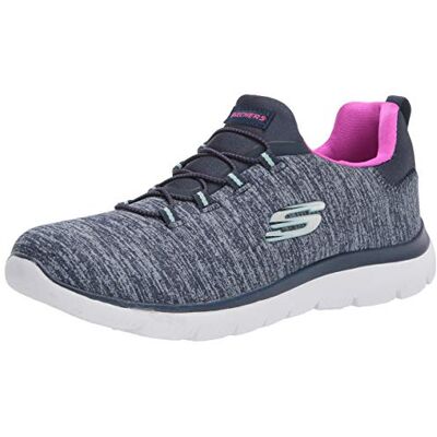 Skechers Damen 12983 Athleisure Sneaker, Marineblau/Hot Pink, 38.5 EU Skechers Damen 12983 Athleisure Sneaker, Marineblau/Hot Pink, 38.5 EU