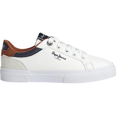 Pepe Jeans on Court Leder Turnschuhe weiß Pepe Jeans on Court Leder Turnschuhe weiß