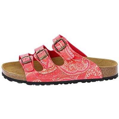 Lico BIOLINE LADY Damen Pantoletten, Rot/ Orange, 41 EU Lico BIOLINE LADY Damen Pantoletten, Rot/ Orange, 41 EU