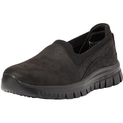 Skechers Garner Newick 210803 Mokassin für Herren, Schwarzes Microleder-Strick, 37 EU Skechers Garner Newick 210803 Mokassin für Herren, Schwarzes Microleder-Strick, 37 EU