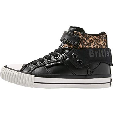 British Knights Mädchen Roco Sneaker, Schwarz/Braun Leopard, 32 EU British Knights Mädchen Roco Sneaker, Schwarz/Braun Leopard, 32 EU