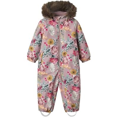 NAME IT Mädchen Girl Schneeanzug Nmfsnow10 Suit AOP Fo Noos, Woodrose 1, 80 EU NAME IT Mädchen Girl Schneeanzug Nmfsnow10 Suit AOP Fo Noos, Woodrose 1, 80 EU