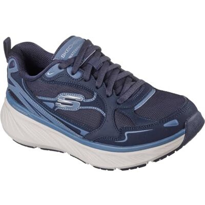 Skechers Edgeride Misty Skies Damen-Sneaker, Marineblaues Leder mit Duraleather-Mesh-Besatz, 37.5 EU Skechers Edgeride Misty Skies Damen-Sneaker, Marineblaues Leder mit Duraleather-Mesh-Besatz, 37.5 EU