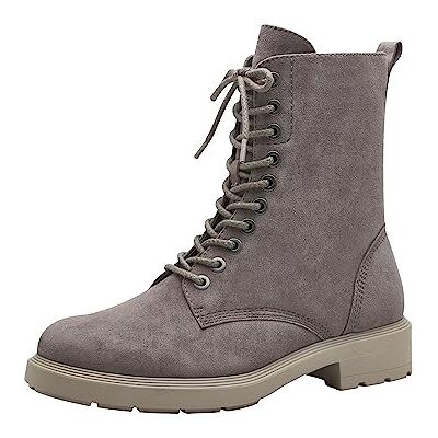 Tamaris Damen Schnürstiefel Leder; STONE/grau; 39 EU Tamaris Damen Schnürstiefel Leder; STONE/grau; 39 EU