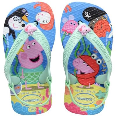 Havaianas Baby Peppa Pig Unisex Kinder FlipFlop Lavender Blue 17 EU Havaianas Baby Peppa Pig Unisex Kinder FlipFlop Lavender Blue 17 EU