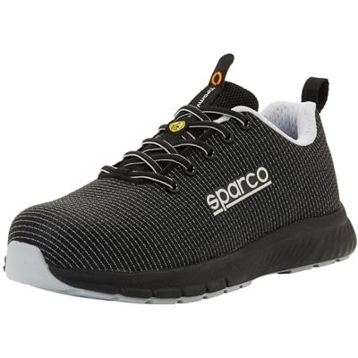 Sparco Unisex Traction Industrial Shoe, Schwarz Silber, 42 EU Sparco Unisex Traction Industrial Shoe, Schwarz Silber, 42 EU