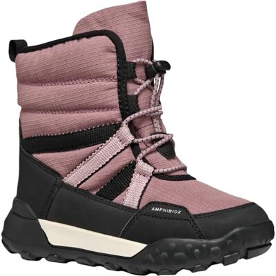 Geox JUNIOR J TREKKYUP GIRL B ABX ANKLE BOOTS ANTIQUE ROSE/BLACK 33_EU Geox JUNIOR J TREKKYUP GIRL B ABX ANKLE BOOTS ANTIQUE ROSE/BLACK 33_EU