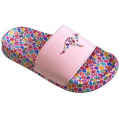 KangaROOS Damen K-Slide Print Sandale, Frost pink/Leo, 38 EU KangaROOS Damen K-Slide Print Sandale, Frost pink/Leo, 38 EU