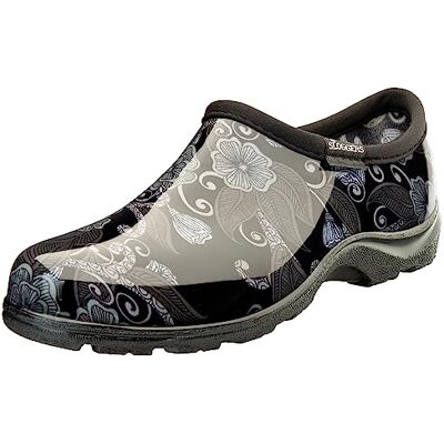 Sloggers Wasserdichter Gartenschuh für Damen Outdoor Slip-On Regen und Garten Clogs mit Premium Comfort Stütz-Innensohle, (Floral Mod Black), (Größe 42) Sloggers Wasserdichter Gartenschuh für Damen Outdoor Slip-On Regen und Garten Clogs mit Premium Comfort Stütz-Innensohle, (Floral Mod Black), (Größe 42)