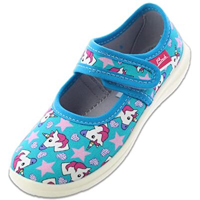 Beck M dchen Unicorn Slipper, Türkis, 24 EU Beck M dchen Unicorn Slipper, Türkis, 24 EU