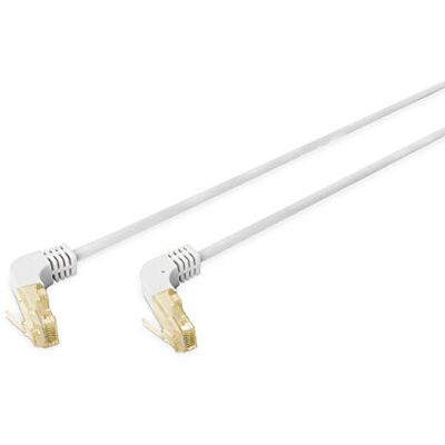 Digitus LAN Kabel Cat 6A 10m 90° Gewinkelter Stecker RJ45 Netzwerkkabel S/FTP Geschirmt Grau Digitus LAN Kabel Cat 6A 10m 90° Gewinkelter Stecker RJ45 Netzwerkkabel S/FTP Geschirmt Grau