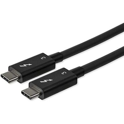 StarTech 80cm Passives Thunderbolt 3 Kabel, 40Gbps, 100W PD, 5K, Schwarz USB-C, Kompatibel USB4/DP Alt Mode, Thunderbolt 4, Intel zertifiziert, 5K 60Hz, USB 3.2 StarTech 80cm Passives Thunderbolt 3 Kabel, 40Gbps, 100W PD, 5K, Schwarz USB-C, Kompatibel USB4/DP Alt Mode, Thunderbolt 4, Intel zertifiziert, 5K 60Hz, USB 3.2