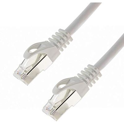 SeKi Netzwerkkabel S/FTP PIMF Cat. 7 5,00 Meter Weiss Patchkabel Gigabit Ethernet LAN DSL CAT7 Kabel SeKi Netzwerkkabel S/FTP PIMF Cat. 7 5,00 Meter Weiss Patchkabel Gigabit Ethernet LAN DSL CAT7 Kabel