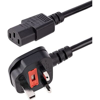 StarTech .com Computer-Netzkabel 3 m, britischer Standard – 3-poliges Netzkabel – Kaltgerätestecker IEC 320 C13 auf britischen Netzstecker BS-1363 – mit britischem Stecker (PXT101UK3M), Schwarz StarTech .com Computer-Netzkabel 3 m, britischer Standard – 3-poliges Netzkabel – Kaltgerätestecker IEC 320 C13 auf britischen Netzstecker BS-1363 – mit britischem Stecker (PXT101UK3M), Schwarz