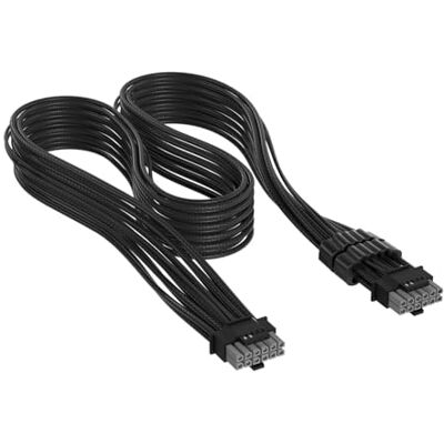 Corsair Elite Premium PCIe 12V-2x6 zu PCIe 12V-2x6 600W Netzteilkabel Corsair Elite Premium PCIe 12V-2x6 zu PCIe 12V-2x6 600W Netzteilkabel