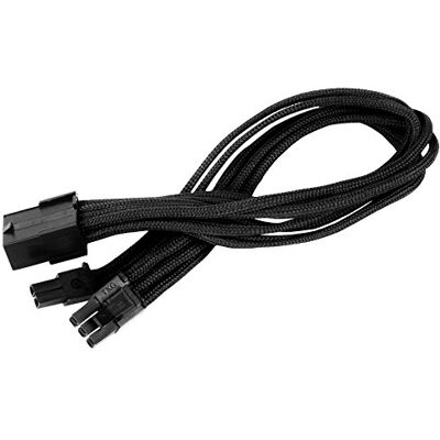 Silverstone SST-PP07-PCIB Netzteil-Verlängerungskabel 25cm 8pin auf PCI-E 6+2pin, schwarz Silverstone SST-PP07-PCIB Netzteil-Verlängerungskabel 25cm 8pin auf PCI-E 6+2pin, schwarz