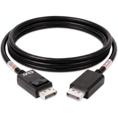 Club 3D CAC-1092 DisplayPort™ 2.1 Bi-Direktionales VESA DP80 zertifiziertes Kabel 4K240Hz, 8K60Hz oder 10K60Hz M/M 1.6m Club 3D CAC-1092 DisplayPort™ 2.1 Bi-Direktionales VESA DP80 zertifiziertes Kabel 4K240Hz, 8K60Hz oder 10K60Hz M/M 1.6m