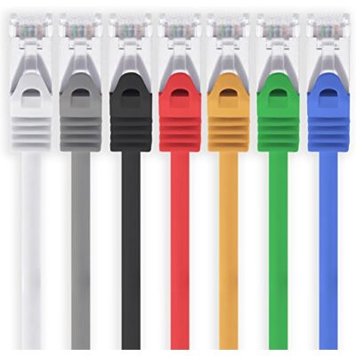 1aTTack.de 2m 7 Farben 7 Stück Cat7 Netzwerkkabel SFTP Patchkabel Lankabel Rohkabel 10GB/s 500 Mhz konfektioniert mit 2 RJ45 Stecker Cat 6a 1aTTack.de 2m 7 Farben 7 Stück Cat7 Netzwerkkabel SFTP Patchkabel Lankabel Rohkabel 10GB/s 500 Mhz konfektioniert mit 2 RJ45 Stecker Cat 6a