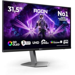 AOC AG326UZD2 32 Zoll UHD USB Hub Monitor, 240Hz, QD-OLED Panel, 0.03ms GtG, HDR500 TrueBlack, FreeSync Prem Pro, G-Sync Comp, Höhenverstellung, Lautsprecher (3840x2160 HDMI 2X 2.1 DP 1x 2.1) Schwarz AOC AG326UZD2 32 Zoll UHD USB Hub Monitor, 240Hz, QD-OLED Panel, 0.03ms GtG, HDR500 TrueBlack, FreeSync Prem Pro, G-Sync Comp, Höhenverstellung, Lautsprecher (3840x2160 HDMI 2X 2.1 DP 1x 2.1) Schwarz