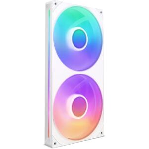 NZXT F280 RGB Core 280 mm Einzelrahmen-Lüftereinheit mit 2 x 140 mm RGB-Lüftern Drehzahl- und Beleuchtungssteuerung Hoher statischer Druck und Luftstrom 8 aRGB-LEDs pro Lüfter Weiß NZXT F280 RGB Core 280 mm Einzelrahmen-Lüftereinheit mit 2 x 140 mm RGB-Lüftern Drehzahl- und Beleuchtungssteuerung Hoher statischer Druck und Luftstrom 8 aRGB-LEDs pro Lüfter Weiß
