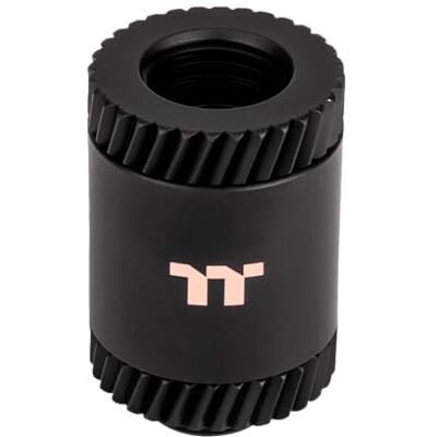 Thermaltake Pacific SF Female to Male 30mm Extender Matte Black DIY LCS Fittings Thermaltake Pacific SF Female to Male 30mm Extender Matte Black DIY LCS Fittings