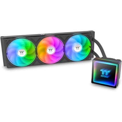 Thermaltake TH360 V3 ARGB All-in-One Wasserkühlung Infinity Mirror Design Water Block Rotatable Pump Head Single Frame Fan Black Thermaltake TH360 V3 ARGB All-in-One Wasserkühlung Infinity Mirror Design Water Block Rotatable Pump Head Single Frame Fan Black