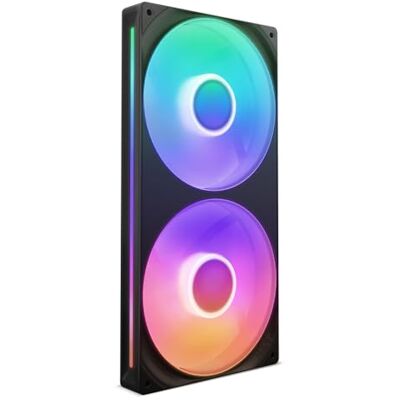 NZXT F280 RGB Core 280 mm Einzelrahmen-Lüftereinheit mit 2 x 140 mm RGB-Lüftern Drehzahl- und Beleuchtungssteuerung Hoher statischer Druck und Luftstrom 8 aRGB-LEDs pro Lüfter Schwarz NZXT F280 RGB Core 280 mm Einzelrahmen-Lüftereinheit mit 2 x 140 mm RGB-Lüftern Drehzahl- und Beleuchtungssteuerung Hoher statischer Druck und Luftstrom 8 aRGB-LEDs pro Lüfter Schwarz