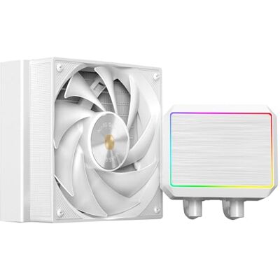 Mars Gaming ML-PROII120 Flüssigkeitskühlung AIO 300W TDP, Pumpe 4. Gen Opti-Chamber Kupferbasis und Mikrokanäle, 1x 120mm FDB Lüfter, gebürsteter Aluminiumblock mit linearem FRGB, Weiß Mars Gaming ML-PROII120 Flüssigkeitskühlung AIO 300W TDP, Pumpe 4. Gen Opti-Chamber Kupferbasis und Mikrokanäle, 1x 120mm FDB Lüfter, gebürsteter Aluminiumblock mit linearem FRGB, Weiß