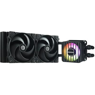Enermax LIQMAXFLO SR 240mm CPU AIO Liquid Cooler (LGA 1700, 1200, AM5, AM4)- Xtreme Dual Chamber PWM Pumpe- ARGB VRM Wasserblocklüfter 350W+ TDP (2x 120 PWM Silent Flow Fan); ELC-LMF240-SF, schwarz Enermax LIQMAXFLO SR 240mm CPU AIO Liquid Cooler (LGA 1700, 1200, AM5, AM4)- Xtreme Dual Chamber PWM Pumpe- ARGB VRM Wasserblocklüfter 350W+ TDP (2x 120 PWM Silent Flow Fan); ELC-LMF240-SF, schwarz