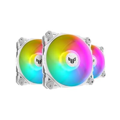 Asus TUF Gaming TF120 ARGB-Gehäuselüfter White Edition 3IN1 mit Controller (3 Stück, Aura Sync, leiser adressierbarer ARGB Lüfter, PWM Steuerung, weiß) Asus TUF Gaming TF120 ARGB-Gehäuselüfter White Edition 3IN1 mit Controller (3 Stück, Aura Sync, leiser adressierbarer ARGB Lüfter, PWM Steuerung, weiß)
