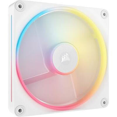 Corsair iCUE LINK LX140-R RGB 140mm PWM-Umkehrlüfter – Einzelner Lüfter – Geräuscharm, Magnetische Kuppellagerung, Zwei Lichtschleifen, QuikTurn™-Schrauben, Null-Drehzahl-Modus – Weiß Corsair iCUE LINK LX140-R RGB 140mm PWM-Umkehrlüfter – Einzelner Lüfter – Geräuscharm, Magnetische Kuppellagerung, Zwei Lichtschleifen, QuikTurn™-Schrauben, Null-Drehzahl-Modus – Weiß