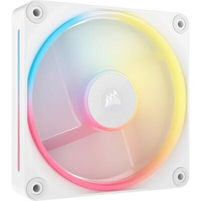 Corsair iCUE LINK LX120-R RGB 120mm PWM-Umkehrlüfter – Einzelner Lüfter – Geräuscharm, Magnetische Kuppellagerung, Zwei Lichtschleifen, QuikTurn™-Schrauben, Null-Drehzahl-Modus – Weiß Corsair iCUE LINK LX120-R RGB 120mm PWM-Umkehrlüfter – Einzelner Lüfter – Geräuscharm, Magnetische Kuppellagerung, Zwei Lichtschleifen, QuikTurn™-Schrauben, Null-Drehzahl-Modus – Weiß