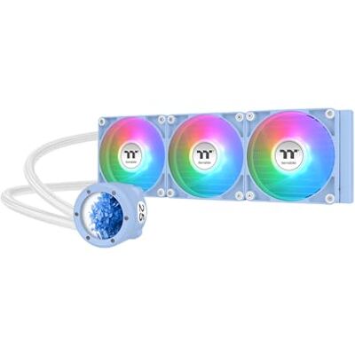 Thermaltake TH360 V2 ARGB Hydrangea Blue 360‑mm AIO Wasserkühlung ARGB‑Beleuchtung Hochleistungs‑Pumpe CT‑ARGB PWM‑Lüfter Infinity‑Mirror Pump Design Intel/AMD Support Thermaltake TH360 V2 ARGB Hydrangea Blue 360‑mm AIO Wasserkühlung ARGB‑Beleuchtung Hochleistungs‑Pumpe CT‑ARGB PWM‑Lüfter Infinity‑Mirror Pump Design Intel/AMD Support