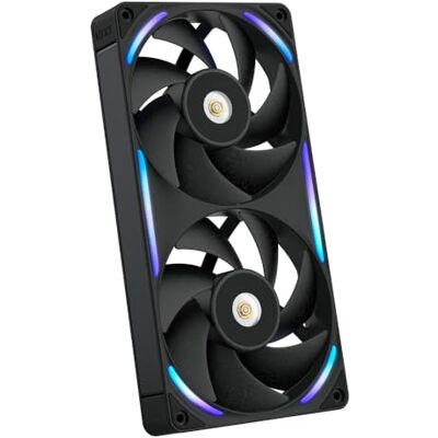 NZXT F240X Performance-Einzelrahmen-Lüfter 2x 120mm PWM RGB PC-Gehäuselüfter Maximale Luftförderung und statischer Druck LCP-Rahmen und -Flügel Magnetisches Fluid-Dynamic-Lager Schwarz NZXT F240X Performance-Einzelrahmen-Lüfter 2x 120mm PWM RGB PC-Gehäuselüfter Maximale Luftförderung und statischer Druck LCP-Rahmen und -Flügel Magnetisches Fluid-Dynamic-Lager Schwarz