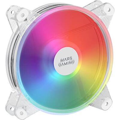 Mars Gaming MFD, 120mm RGB-Lüfter, Ultra Quiet 14dB, Molex, Transparent Mars Gaming MFD, 120mm RGB-Lüfter, Ultra Quiet 14dB, Molex, Transparent