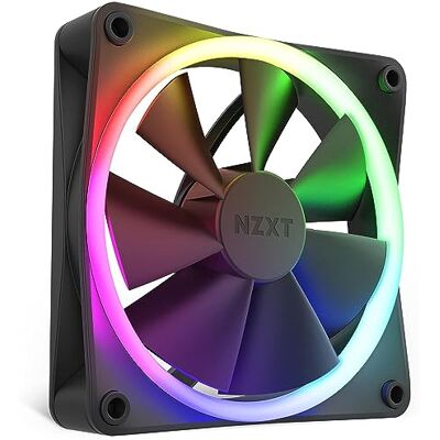 NZXT F120 RGB-Lüfter – RF-R12SF-B1 – fortschrittliche RGB-Beleuchtungsanpassung – flüsterleise Kühlung – einzeln (RGB-Lüfter und Controller erforderlich und Nicht im Lieferumfang enthalten) – NZXT F120 RGB-Lüfter – RF-R12SF-B1 – fortschrittliche RGB-Beleuchtungsanpassung – flüsterleise Kühlung – einzeln (RGB-Lüfter und Controller erforderlich und Nicht im Lieferumfang enthalten) –