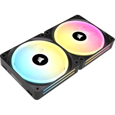 Corsair iCUE LINK QX140 RGB 140mm RGB Lüfter Doppelpack Schwarz Corsair iCUE LINK QX140 RGB 140mm RGB Lüfter Doppelpack Schwarz