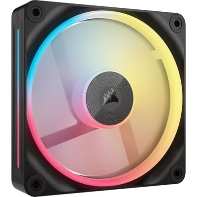 Corsair iCUE LINK LX120-R RGB 120mm PWM-Umkehrlüfter – Einzelner Lüfter – Geräuscharm, Magnetische Kuppellagerung, Zwei Lichtschleifen, QuikTurn™-Schrauben, Null-Drehzahl-Modus – Schwarz Corsair iCUE LINK LX120-R RGB 120mm PWM-Umkehrlüfter – Einzelner Lüfter – Geräuscharm, Magnetische Kuppellagerung, Zwei Lichtschleifen, QuikTurn™-Schrauben, Null-Drehzahl-Modus – Schwarz