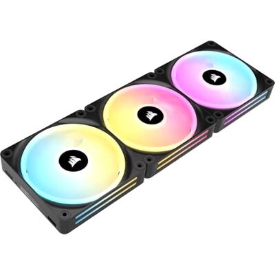 Corsair iCUE LINK QX120 RGB 120mm RGB Lüfter Dreierpack Schwarz Corsair iCUE LINK QX120 RGB 120mm RGB Lüfter Dreierpack Schwarz